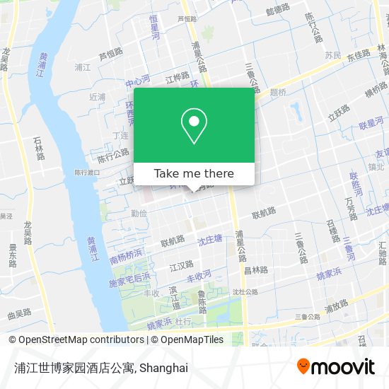 浦江世博家园酒店公寓 map