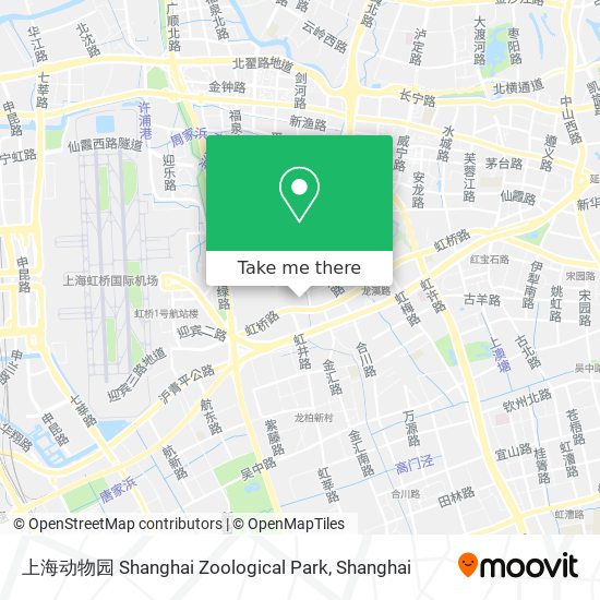 上海动物园 Shanghai Zoological Park map