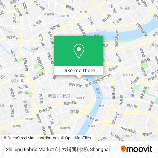 Shiliupu Fabric Market (十六铺面料城) map