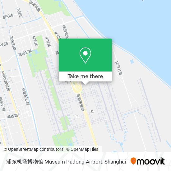 浦东机场博物馆 Museum Pudong Airport map