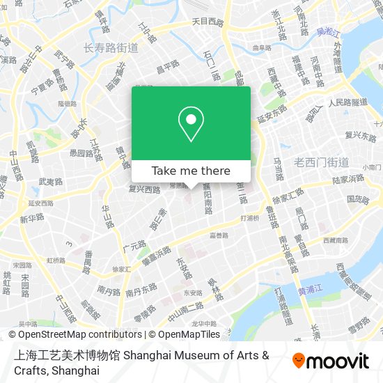 上海工艺美术博物馆 Shanghai Museum of Arts & Crafts map
