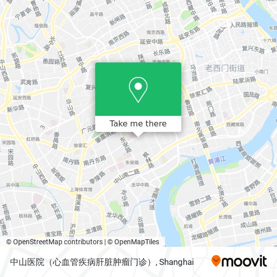 中山医院（心血管疾病肝脏肿瘤门诊） map