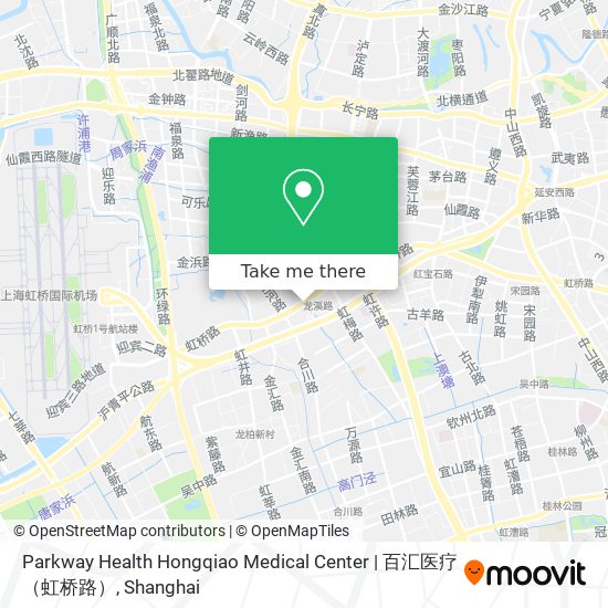 Parkway Health Hongqiao Medical Center | 百汇医疗（虹桥路） map
