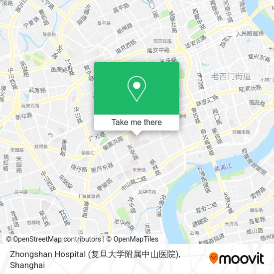 Zhongshan Hospital (复旦大学附属中山医院) map