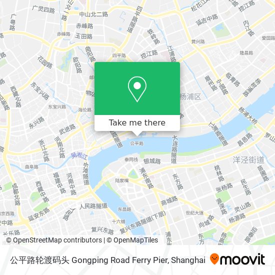 公平路轮渡码头 Gongping Road Ferry Pier map