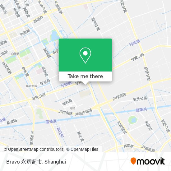 Bravo 永辉超市 map