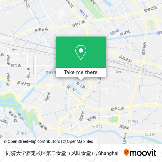 同济大学嘉定校区第二食堂（风味食堂） map