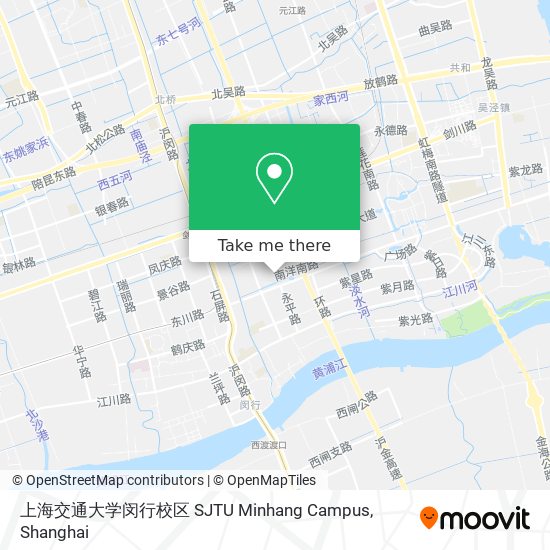 上海交通大学闵行校区 SJTU Minhang Campus map