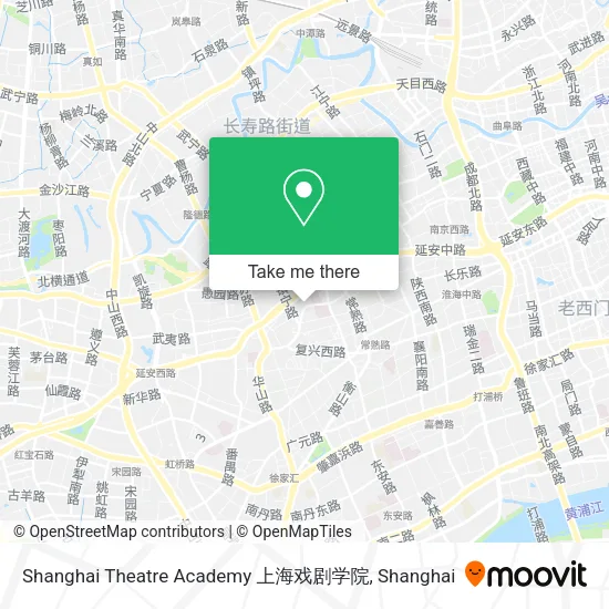 Shanghai Theatre Academy 上海戏剧学院 map