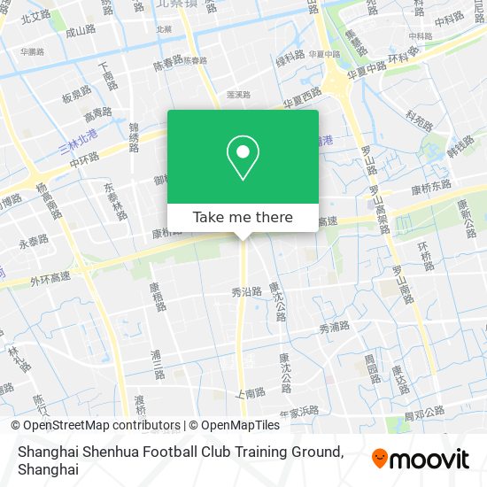 Shanghai Shenhua Football Club Training Ground map