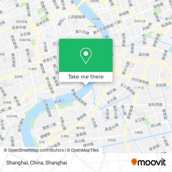 Shanghai, China map