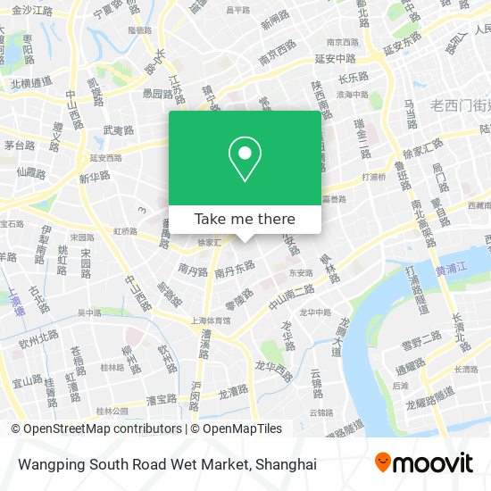 Wangping South Road Wet Market map