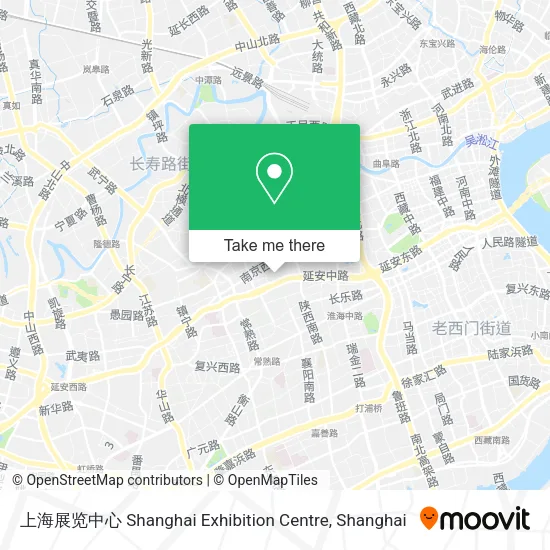 上海展览中心 Shanghai Exhibition Centre map