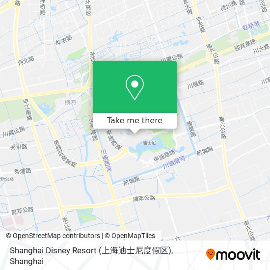 Shanghai Disney Resort (上海迪士尼度假区) map