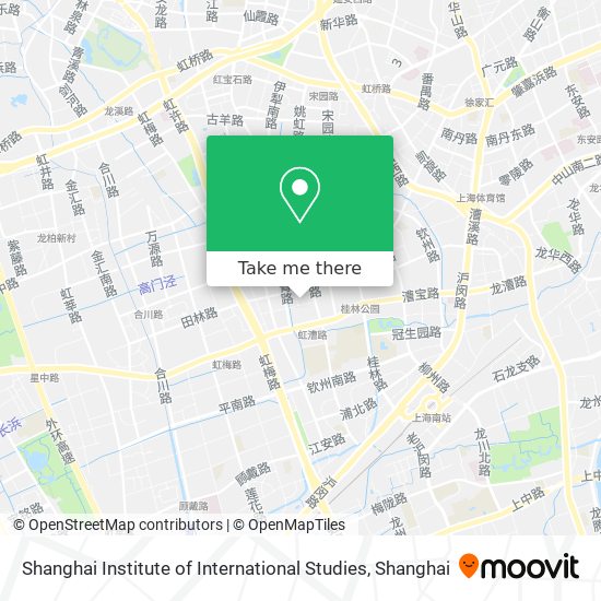 Shanghai Institute of International Studies map