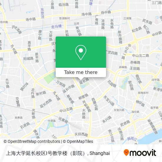 上海大学延长校区I号教学楼（影院） map