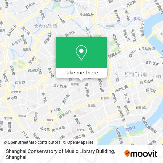 Shanghai Conservatory of Music Library Building map
