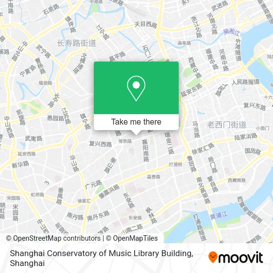 Shanghai Conservatory of Music Library Building map