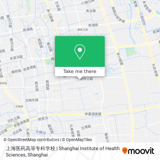 上海医药高等专科学校 | Shanghai Institute of Health Sciences map