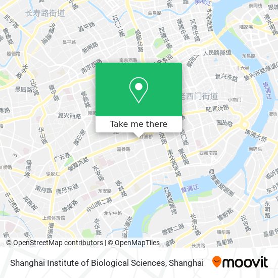 Shanghai Institute of Biological Sciences map