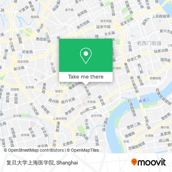 复旦大学上海医学院 map