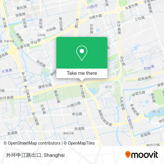 外环申江路出口 map
