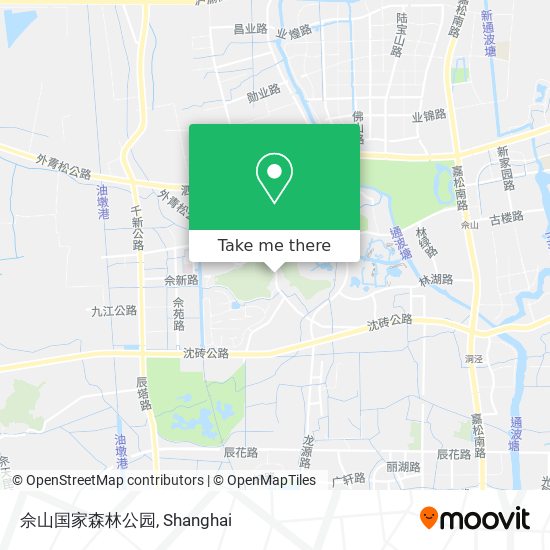 佘山国家森林公园 map