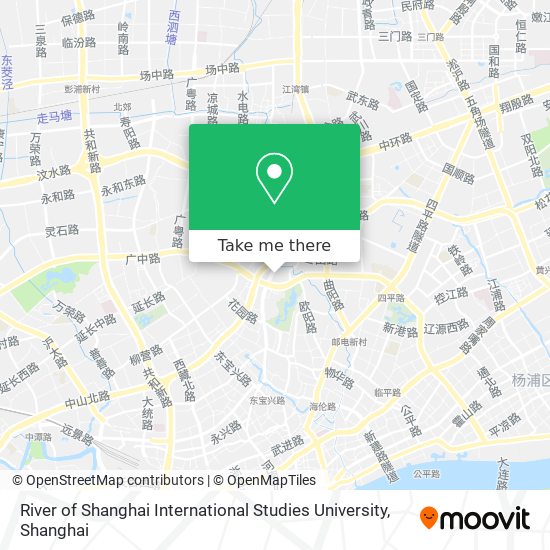 River of Shanghai International Studies University map