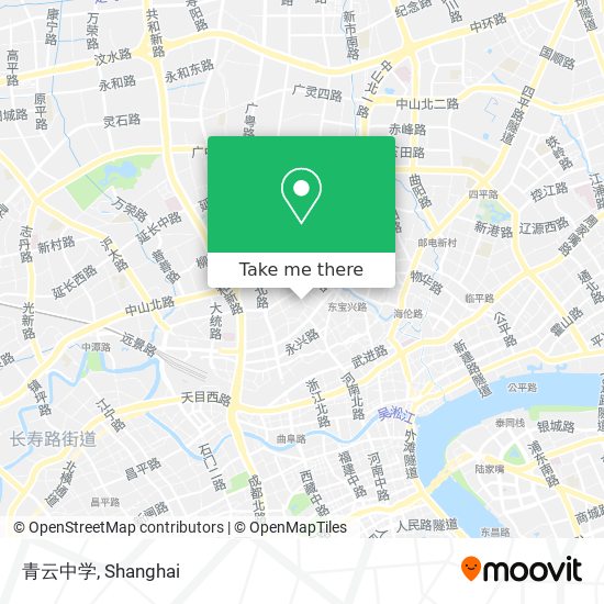 青云中学 map