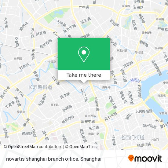 novartis shanghai branch office map