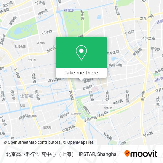 北京高压科学研究中心（上海）HPSTAR map