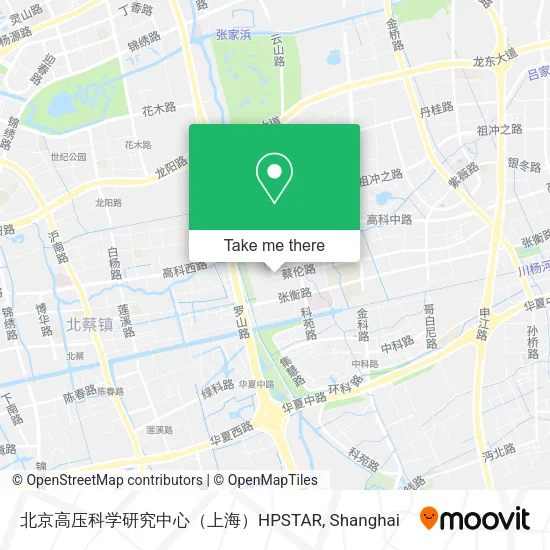 北京高压科学研究中心（上海）HPSTAR map