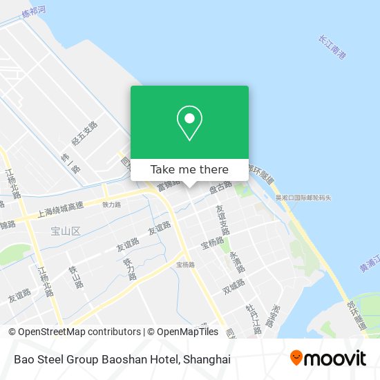 Bao Steel Group Baoshan Hotel map