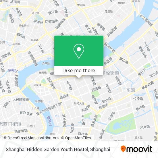 Shanghai Hidden Garden Youth Hostel map