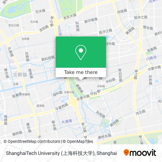 ShanghaiTech University (上海科技大学) map