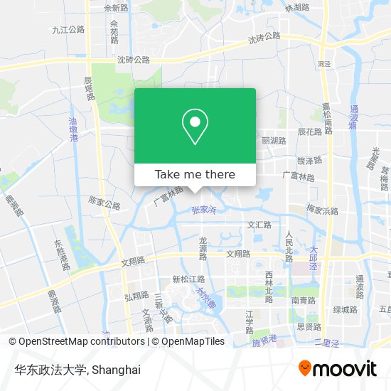 华东政法大学 map