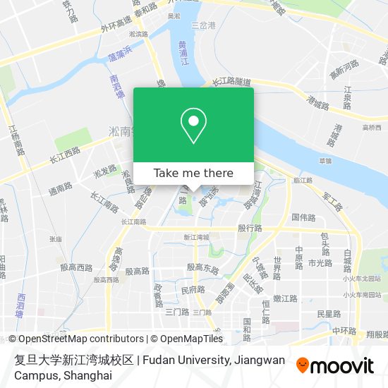 复旦大学新江湾城校区 | Fudan University, Jiangwan Campus map