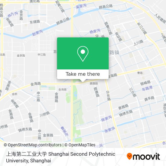 上海第二工业大学 Shanghai Second Polytechnic University map