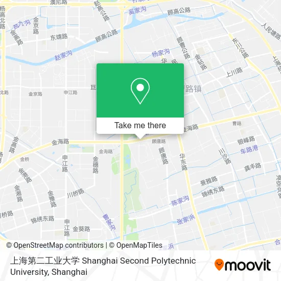 上海第二工业大学 Shanghai Second Polytechnic University map