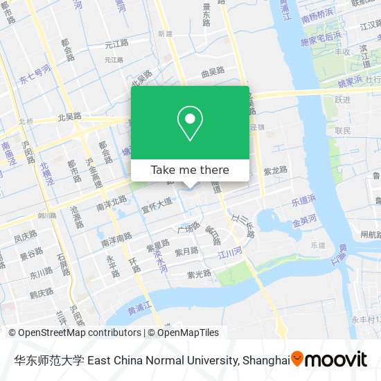 华东师范大学 East China Normal University map