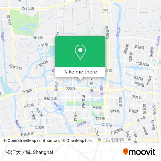 松江大学城 map
