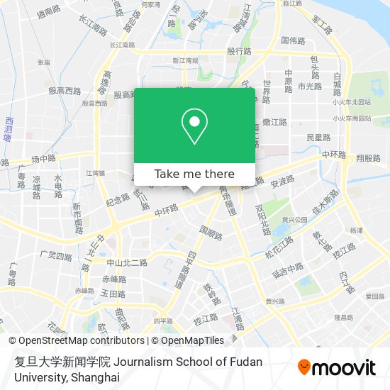 复旦大学新闻学院 Journalism School of Fudan University map