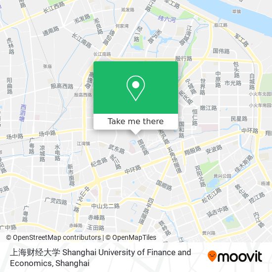 上海财经大学 Shanghai University of Finance and Economics map