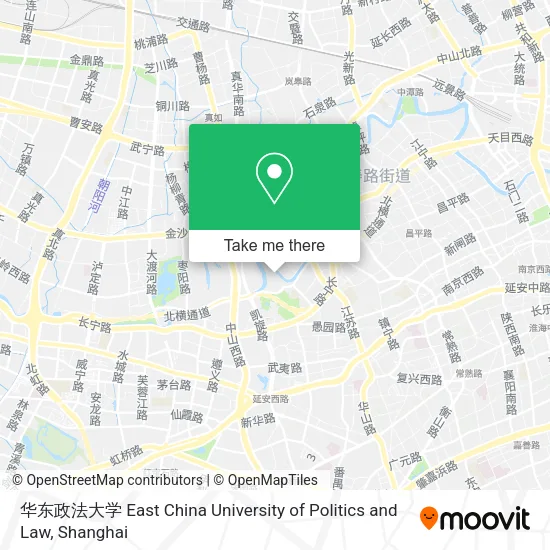 华东政法大学 East China University of Politics and Law map