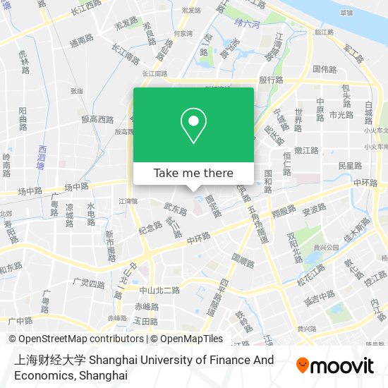 上海财经大学 Shanghai University of Finance And Economics map