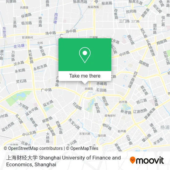 上海财经大学 Shanghai University of Finance and Economics map