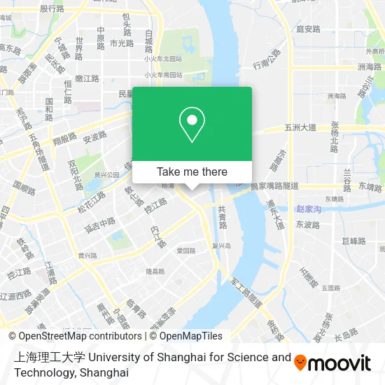 上海理工大学 University of Shanghai for Science and Technology map