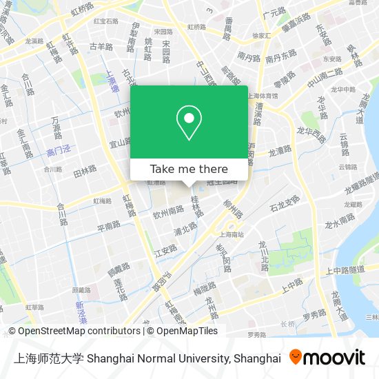上海师范大学 Shanghai Normal University map