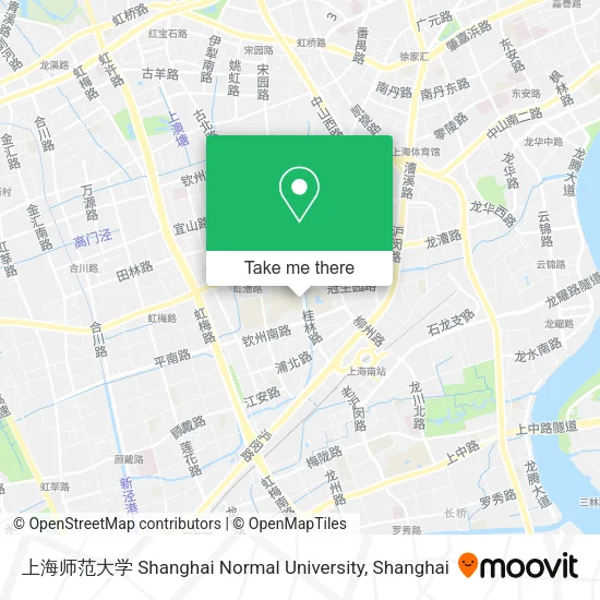 上海师范大学 Shanghai Normal University map