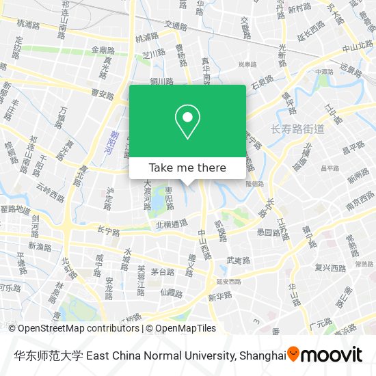 华东师范大学 East China Normal University map